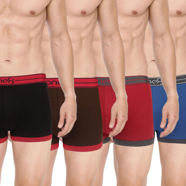Men's Fashion Trunk (Combo Pack Of 4) - BLACK, BROWN, BLUE, MAROON